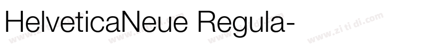 HelveticaNeue Regula字体转换